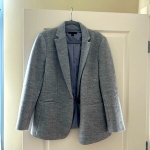 Ann Taylor Grey Woolen Blazer. Size 14
